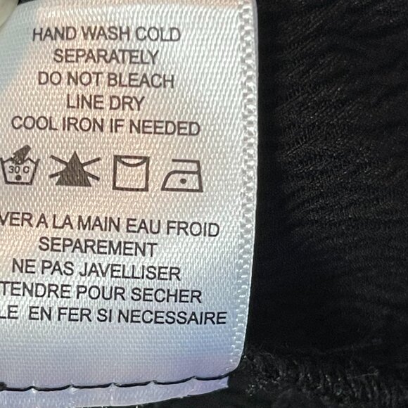 Pleione Women's Black Button-Down Shirt w/ Smocked Waist - Large - NWT - Picture 6 of 6